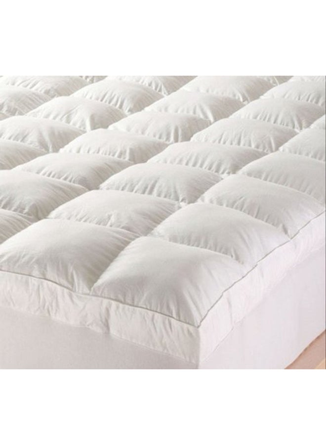 Mattress Topper With Pillow Set Microfiber White 90x190cm - v1634815205/N51192758A_3