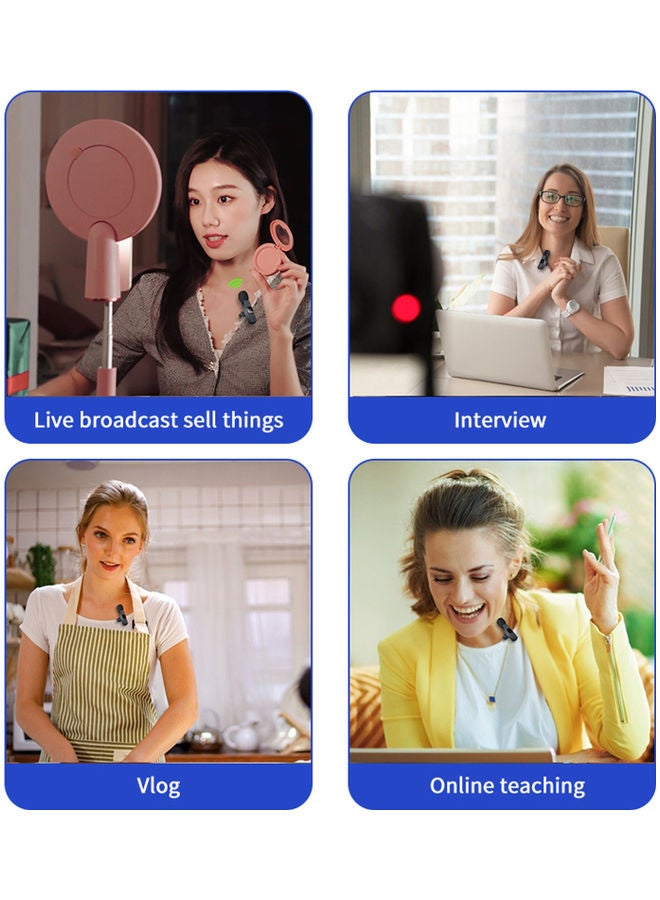 ميكروفون لافالير لاسلكي بمشبك بتردد 2.4 جيجاهرتز V9834-V أسود - Image 4