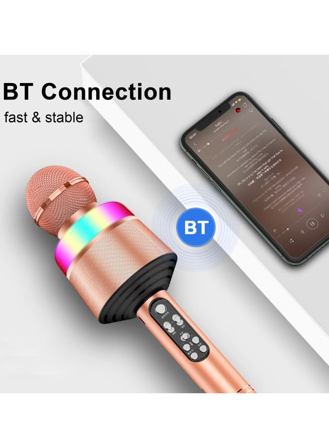 3-In-1 Wireless Microphone Portable Handheld Mic Speaker Red - Image 4