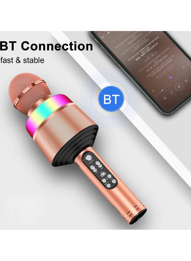 3-In-1 Wireless Microphone Portable Handheld Mic Speaker Red - Image 5