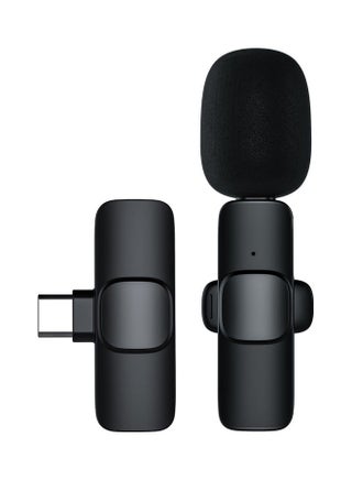 M21 Wireless Lavalier Microphone Plug & Play Type-C Lapel Clip-on Mini Mic Black - v1634816593/N51495315A_1