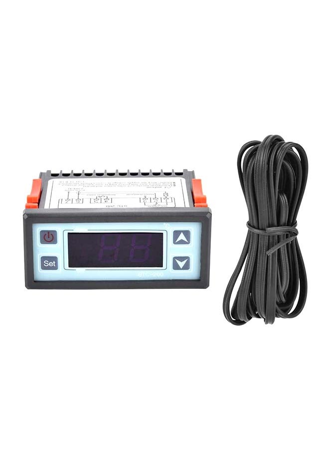 general Microcomputer Temperature Controller Black 2.95x2.44x1.38inch - Image 1