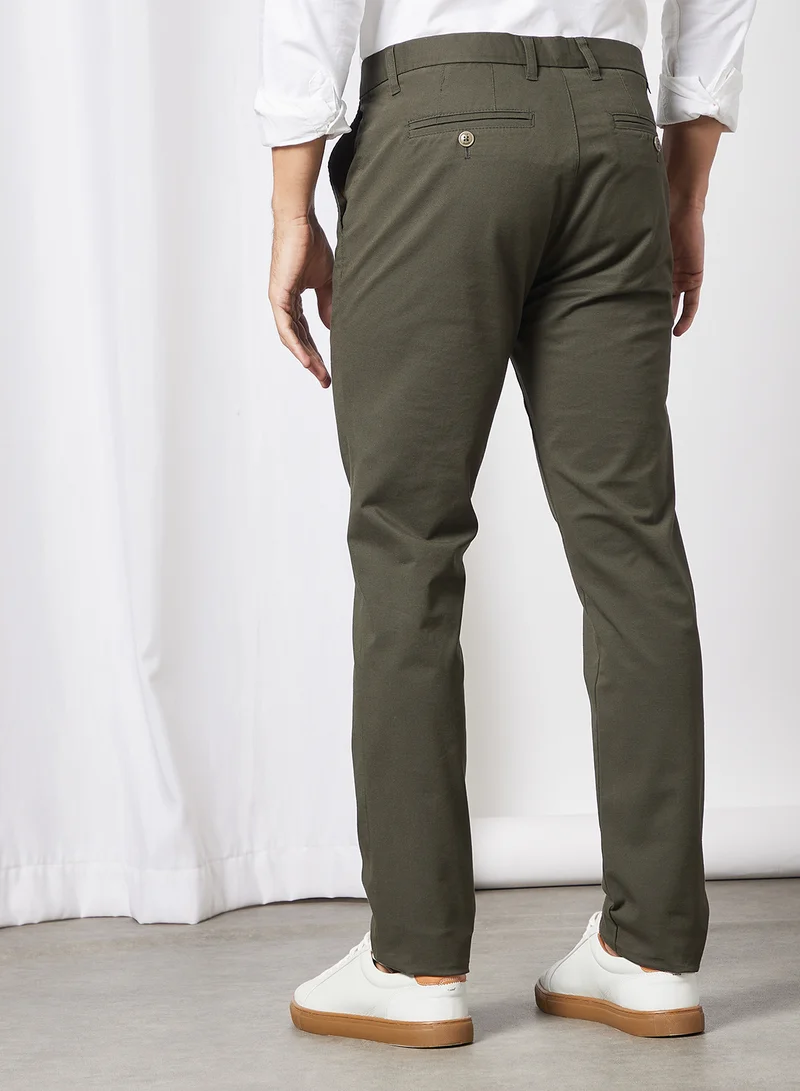 Ted Baker Slim Fit Chino Pants Khaki