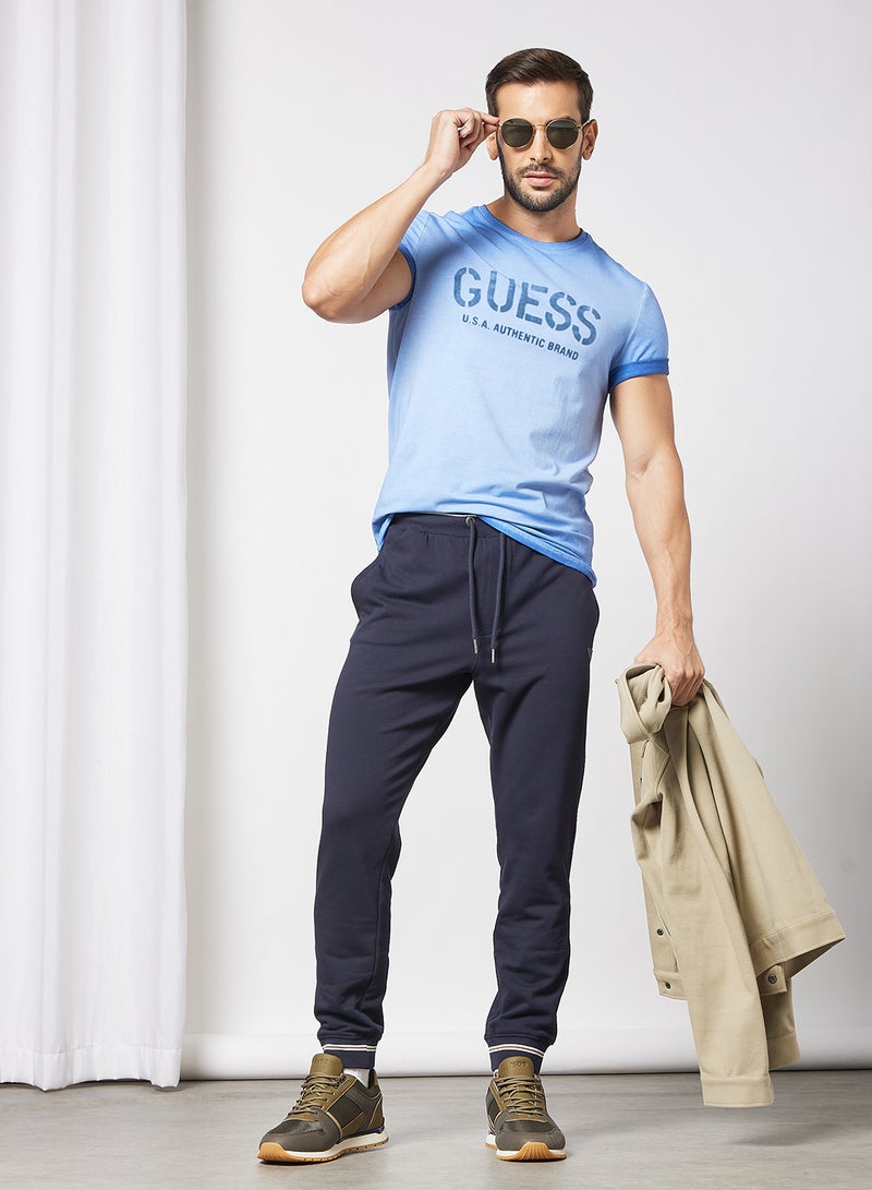 GUESS - Logo T-Shirt Blue - Image 1