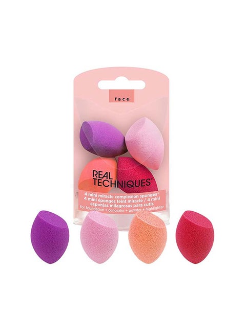 4-Piece Mini Miracle Complexion Sponge Set Multicolour