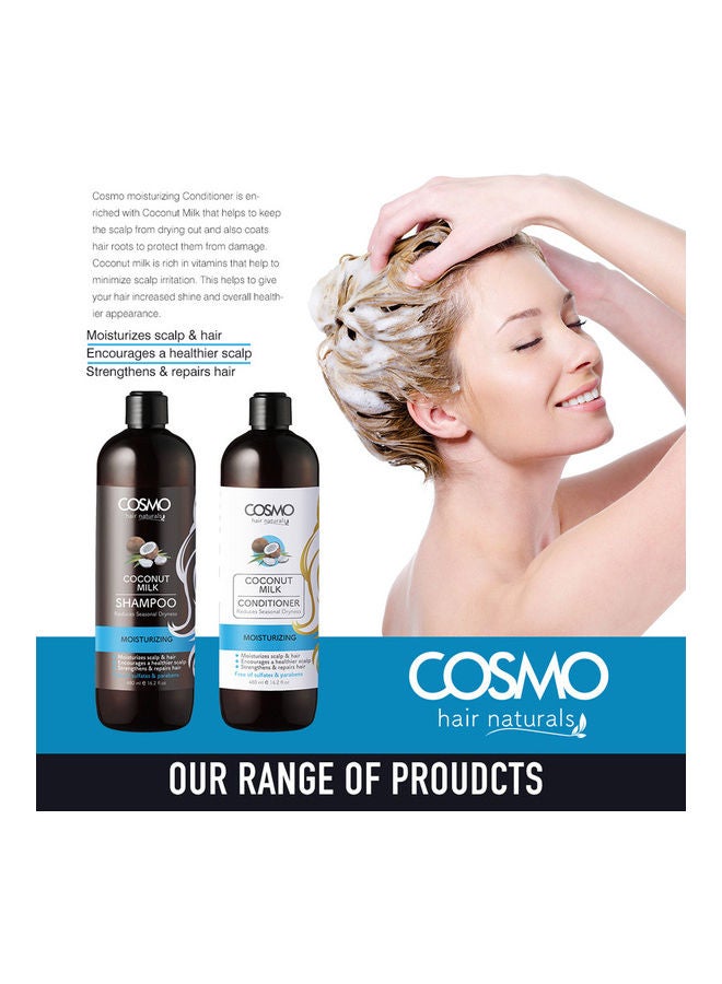 COSMO - Set of Coconut Milk Moisturizing Shampoo & Conditioner 960ml - Image 1