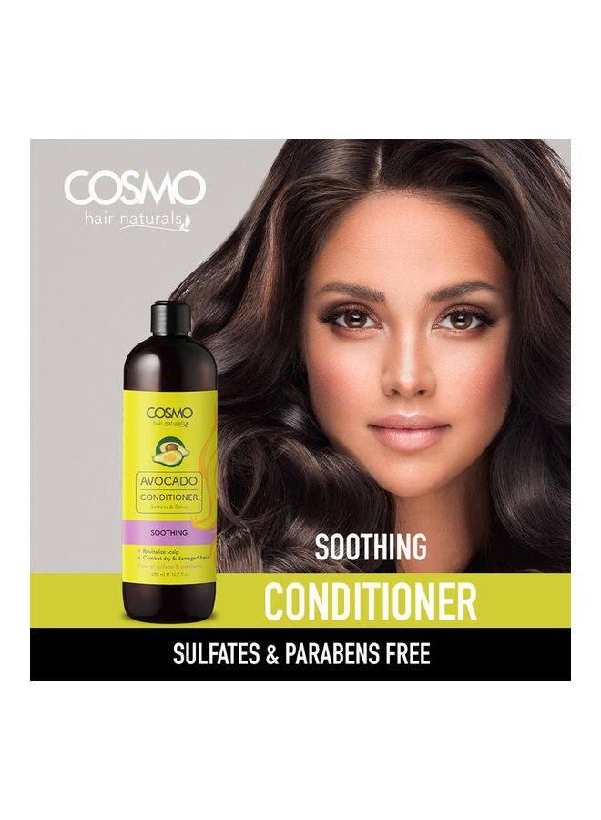 COSMO Set of Avocado Soothing Shampoo & Conditioner 960ml  - Image 3