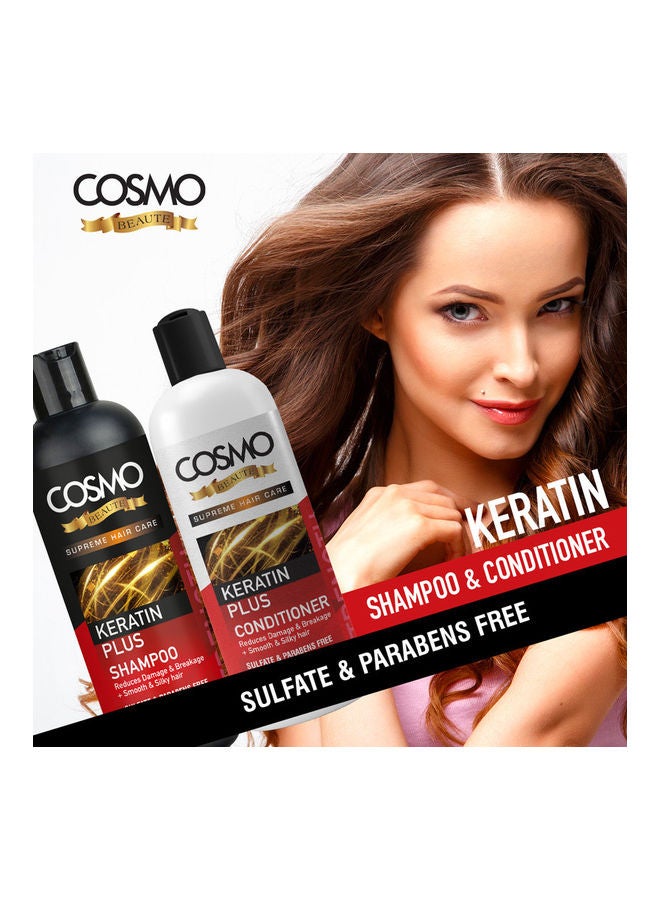 COSMO - Set of Keratin Plus Shampoo & Conditioner 1000ml - Image 1