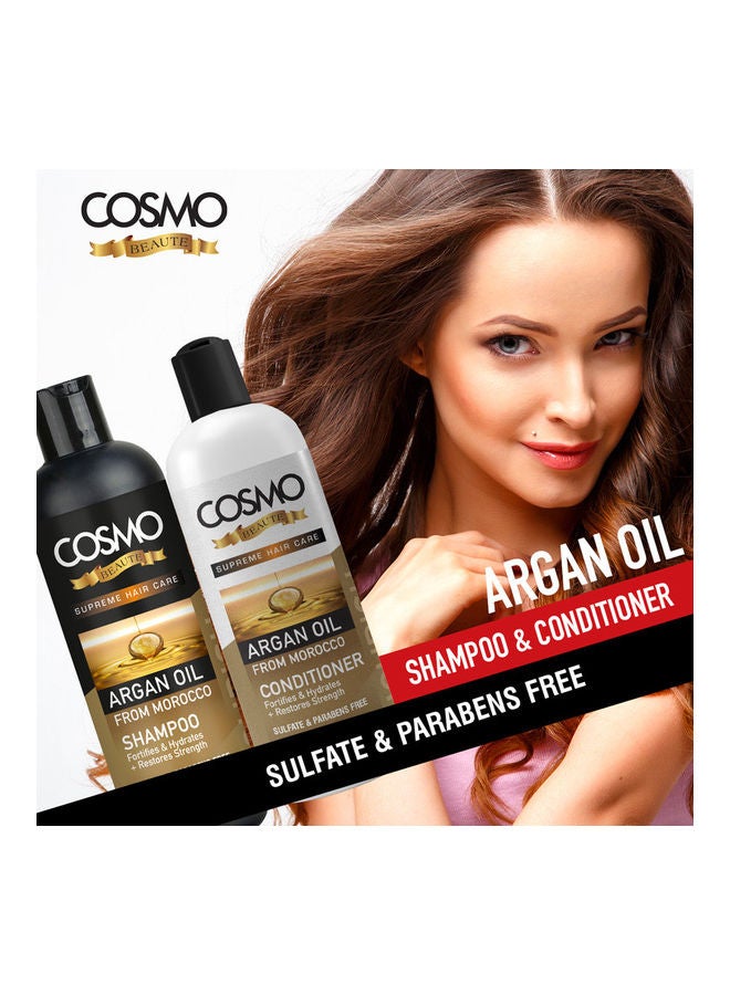 COSMO Set of Argan Oil Shampoo & Conditioner 1000ml  - Image 4