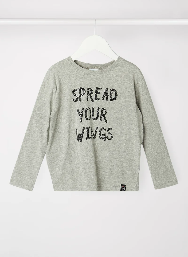 Boboli Kids/Teen Wing Print T-Shirt