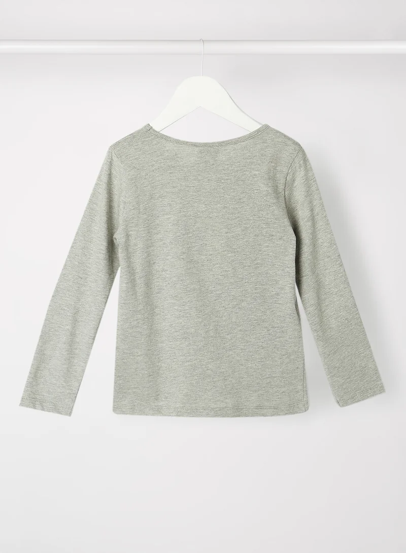 Boboli Kids/Teen Graphic T-Shirt Grey