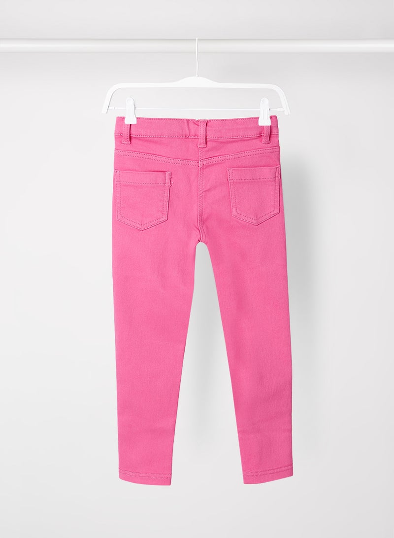 Boboli - Girls Classic Jeans Pink - Image 1