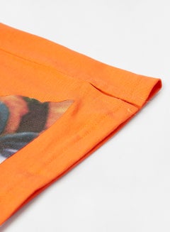 Boboli Kids/Teen Graphic T-Shirt Orange  - Image 4
