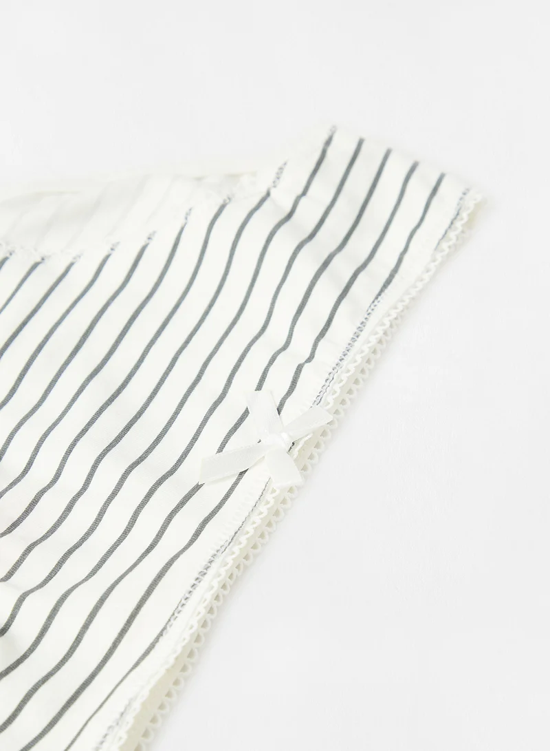 بوبولي سراويل داخلية بطبعة للأطفال/المراهقين (مجموعة من 3 قطع) Off-White