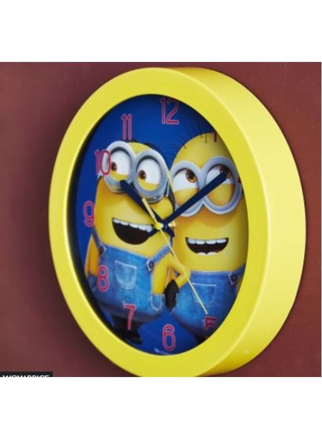 Minions Wall Clock Yellow/Blue 24.5x24.5cm  - Image 2
