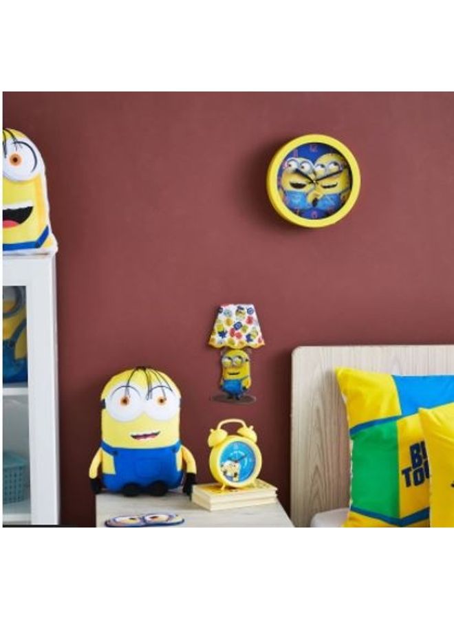 Minions Wall Clock Yellow/Blue 24.5x24.5cm  - Image 3