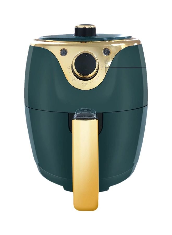 فومادو فرن كهربائي للقلي بالهواء الساخن مع وعاء قلي مانع للالتصاق 2.6 L 1200 W VMDAF2020GR-1 أسود/ذهبي/أخضر - Image 2
