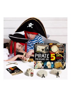 MissTiara Pirate 5 In 1 Dig Archaeological Educational Toy 26.5x21.5x6cm  - Image 3