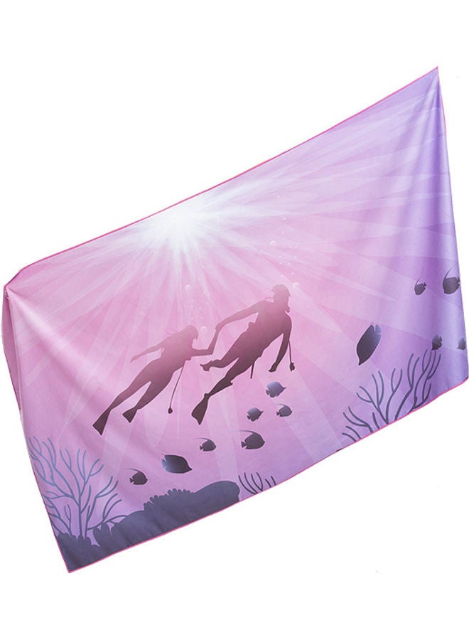 Hiturbo Quick Drying Microfiber Beach Towel Multicolour 170x90cm - Image 1