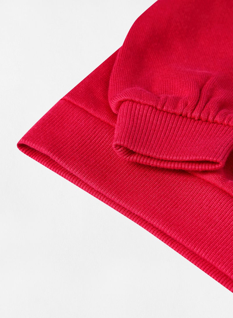 Boboli - Baby Slogan Sweatshirt Red - Image 1