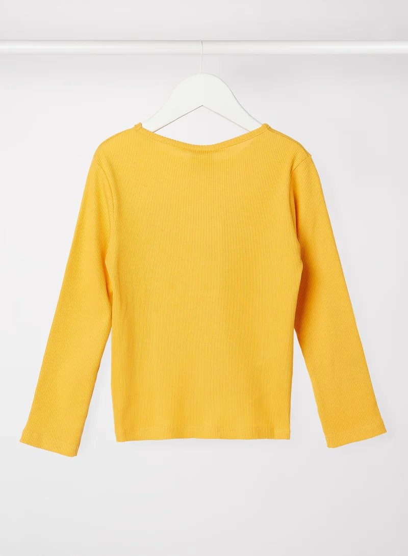 Boboli Kids/Teen Graphic T-Shirt Yellow