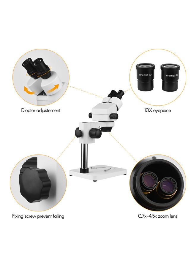 Generic Stereo Light Zoom Microscope 7-45X Magnification  - Image 5