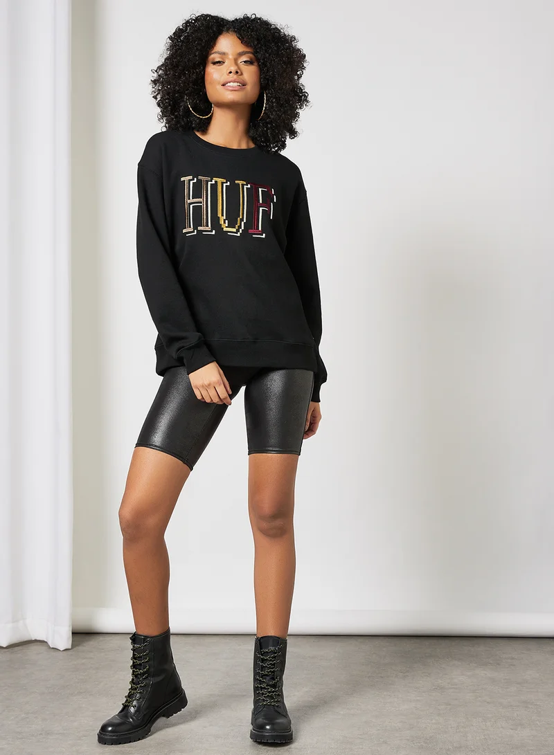 HUF 8-Bit Sweatshirt Black