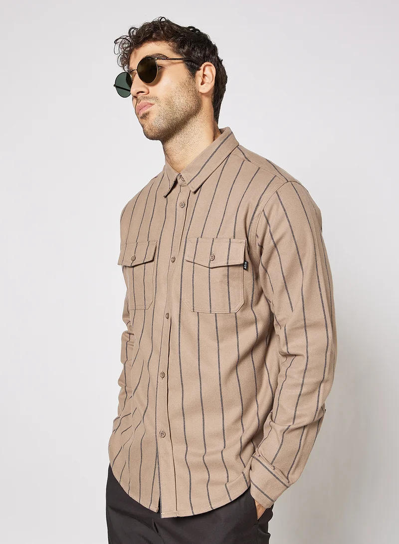 هاف Issue Stripe Flannel Shirt