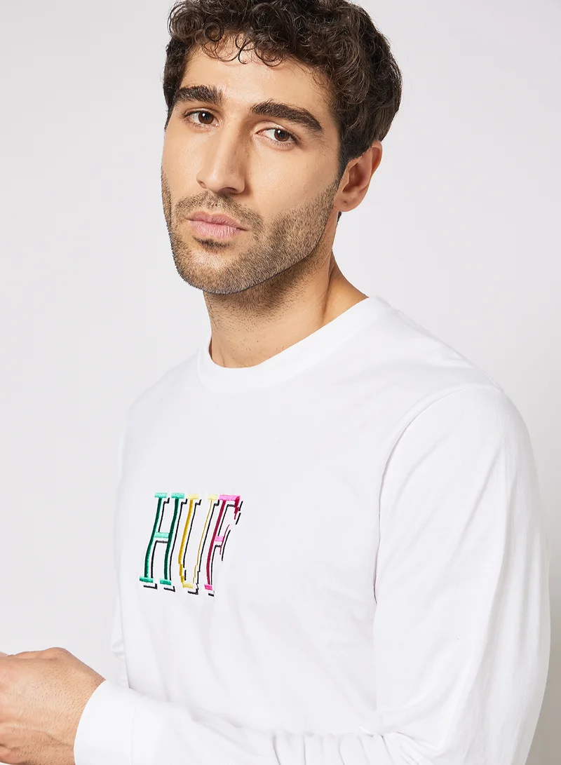 HUF 8-bit Long Sleeve T-Shirt White