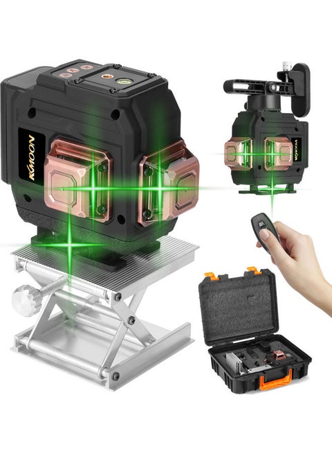 Multifunctional 3D 12 Lines Laser Level With Self-leveling Function Multicolour 34.10x13.7x28.9cm