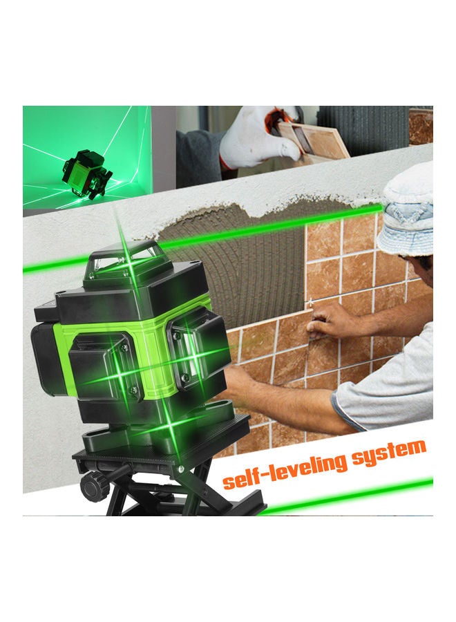 Generic - Multifunctional 4D 16 Lines Laser Level Kit Green 25.5x16.5x22cm - Image 1