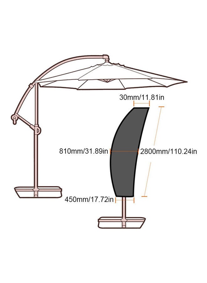 Generic Outdoor Weatherproof And Waterproof Protective Cloth For Sunshade Umbrella 2.65meter - Image 5