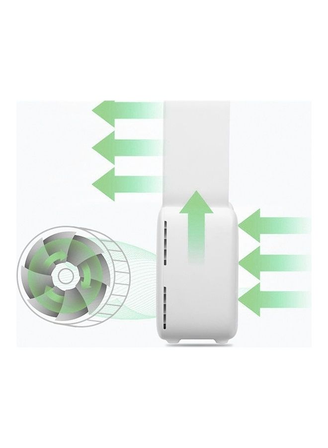 Portable Desktop USB Rechargeable Mini Blade-Less Fan XX-3926864 White - Image 4