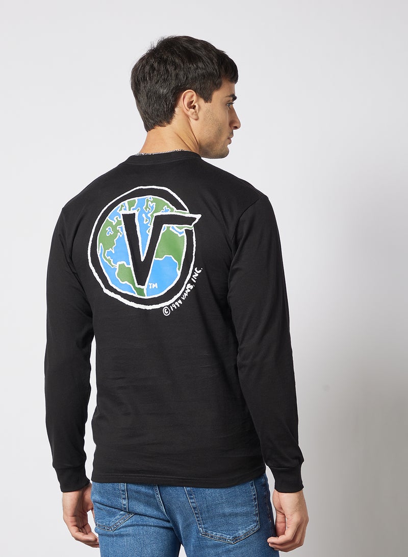 VANS - Eco Wellness Long Sleeve T-Shirt Black - Image 1