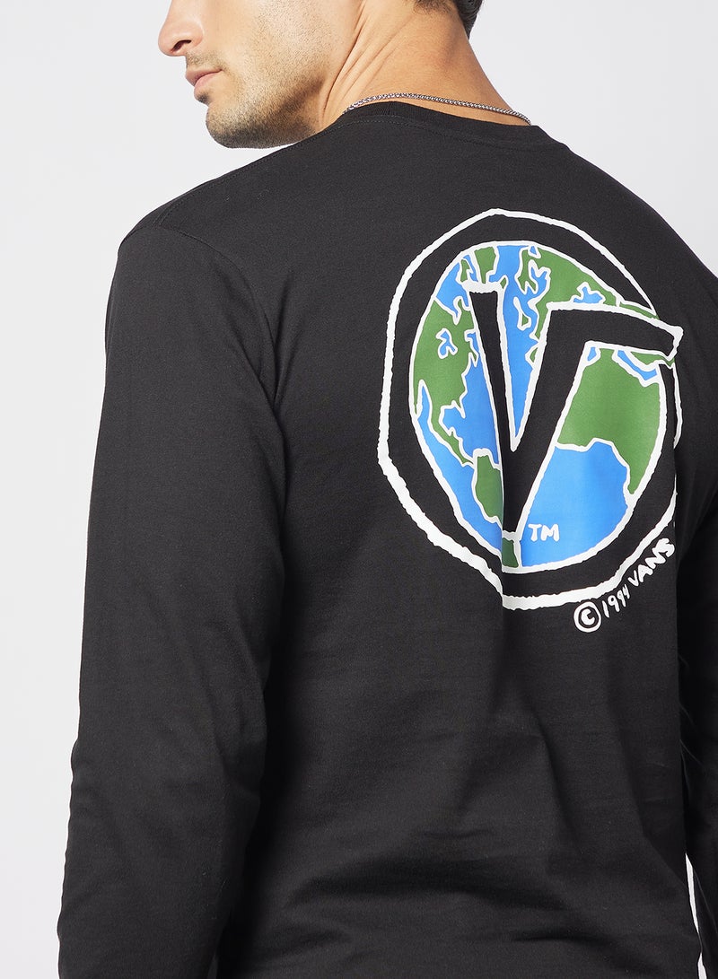 VANS - Eco Wellness Long Sleeve T-Shirt Black - Image 1