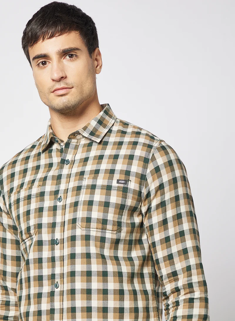 VANS Alameda II Checkered Shirt Beige