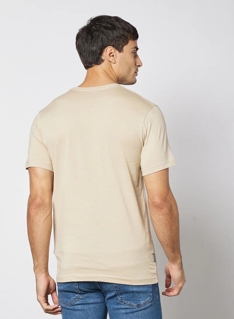 Cayler & Sons Text Print T-Shirt Beige