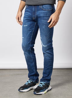 PRODUKT Ripped Denim Jeans Dark Blue  - Image 1