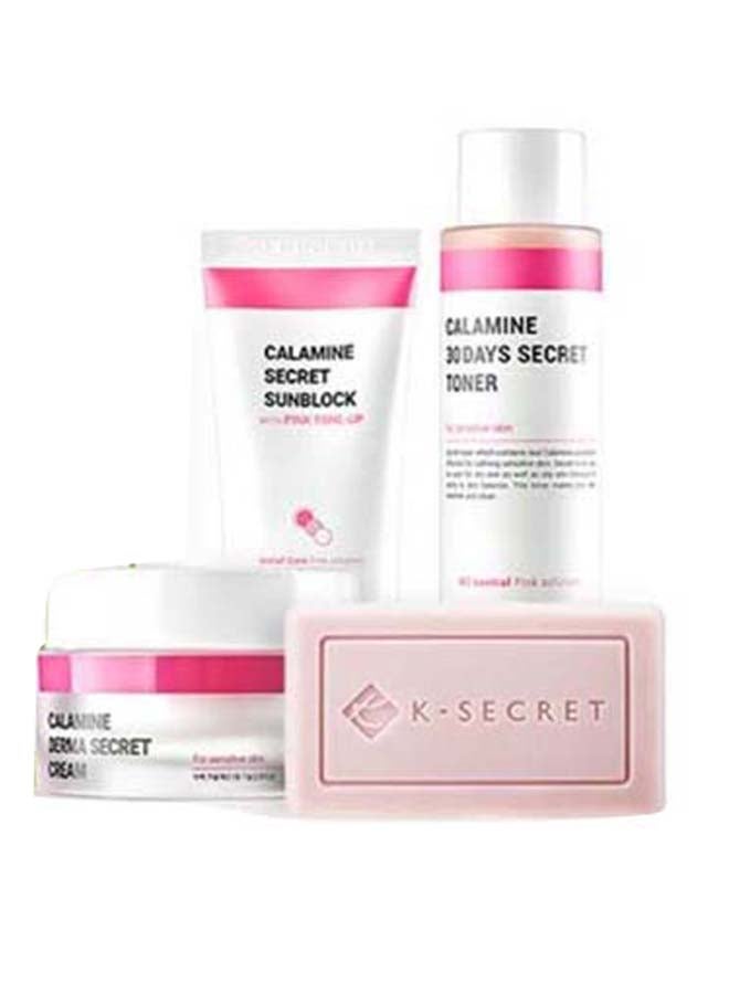 K-SECRET - Calamine derma secret cream+ secret sunblock + 30 days secret toner + AHA. BHA. PHA secret kit 330ml x 100g - Image 1