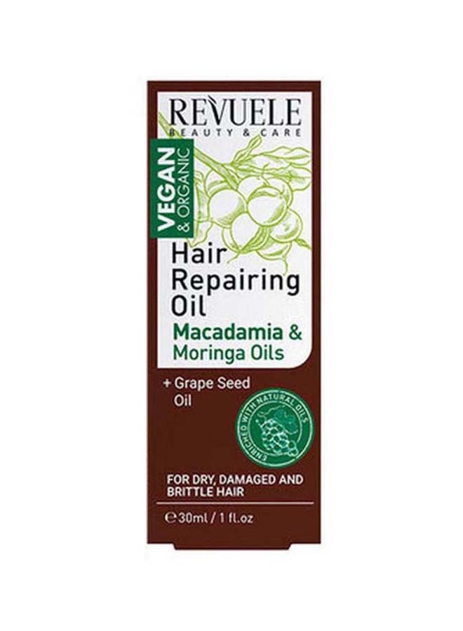REVUELE Vegan And Organic Hair Repairing Oil Clear 30ml - Image 2