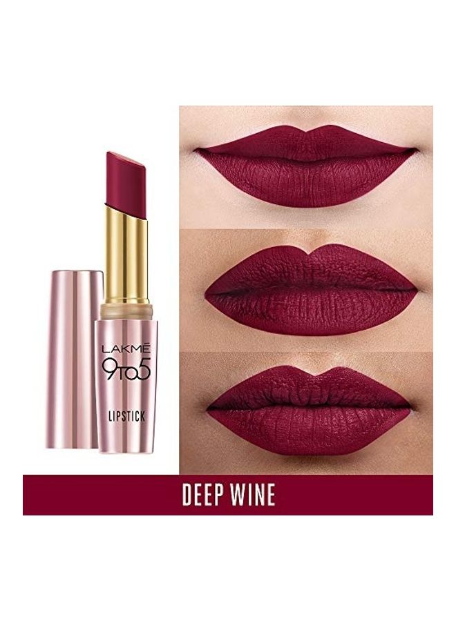LAKME 9TO5 Primer + Matte Lip Color MP6 Deep Wine  - Image 2