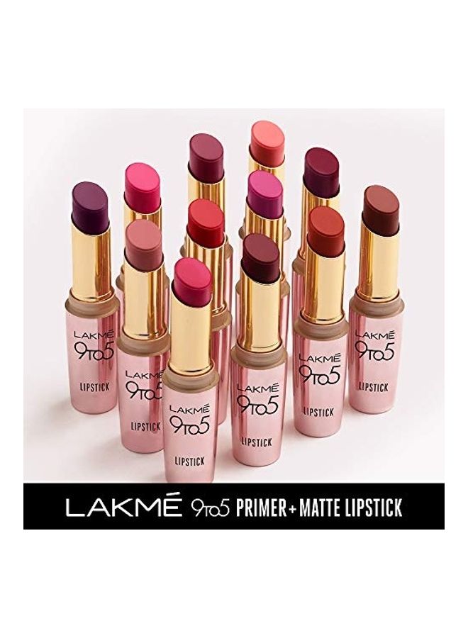 LAKME 9TO5 Primer + Matte Lip Color MP6 Deep Wine  - Image 4