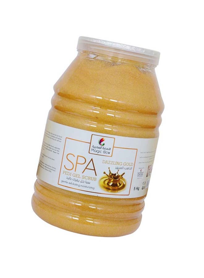Magic Glow Dazzling Gold Spa Pedi Gel Scrub 5Liters - Image 2