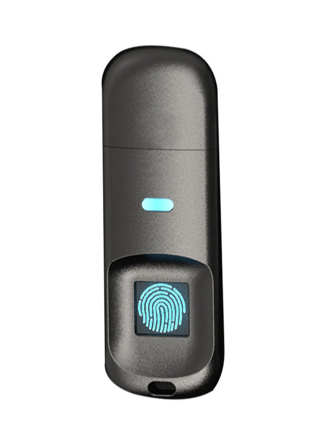 USB2.0 128G Fingerprint Code Accurate Identificaiotn U Disk Black 