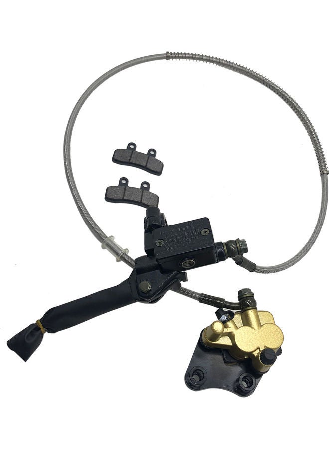 Generic Rear Brake Master Cylinder Caliper Assembly for 50cc 70cc 90cc 110cc 125cc Chinese ATV Quad Replacement for Taotao Boulder B1 Coolster 3050HD  - Image 1