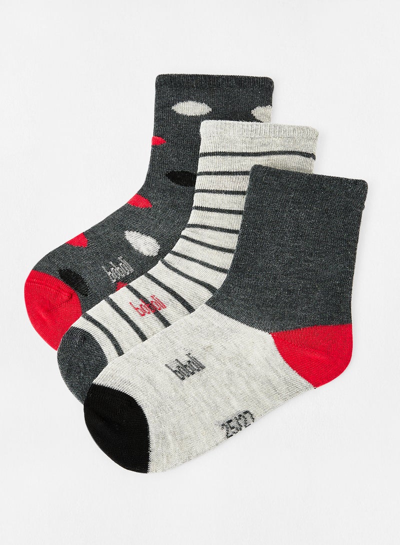 Boboli - Baby Multipack Socks (Set of 3) Grey - Image 1