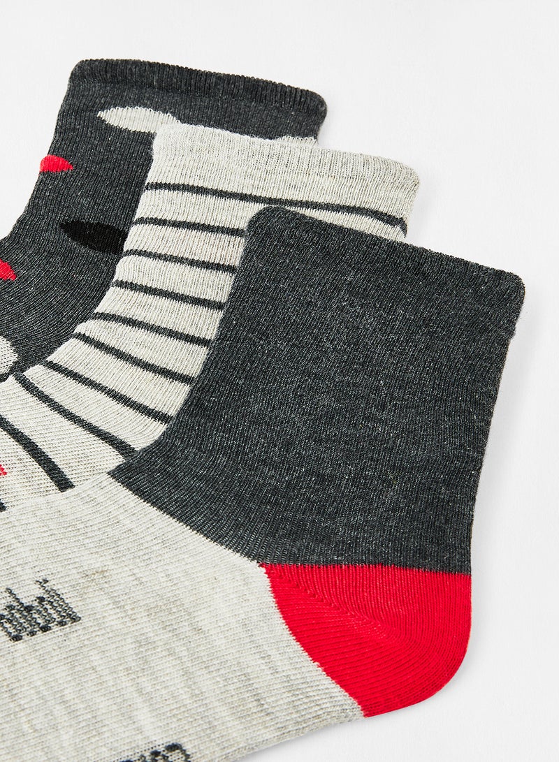 Boboli - Baby Multipack Socks (Set of 3) Grey - Image 1