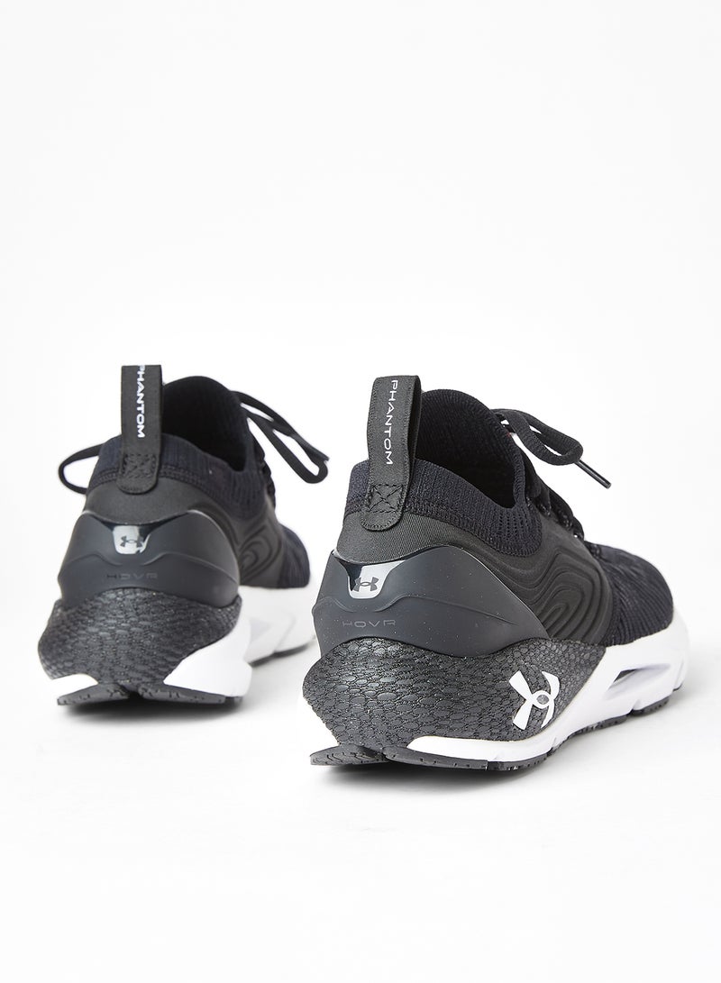 اندر ارمور HOVR Phantom 2 IntelliKnit Running Shoes Black - Image 3
