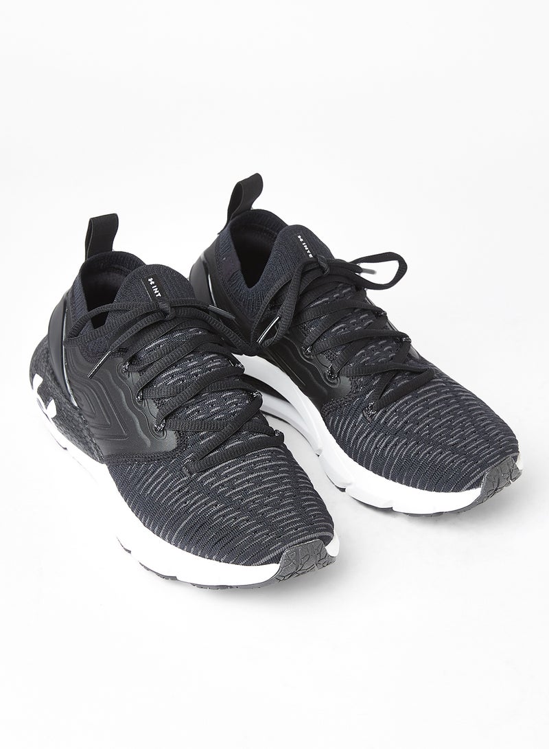 اندر ارمور HOVR Phantom 2 IntelliKnit Running Shoes Black - Image 2