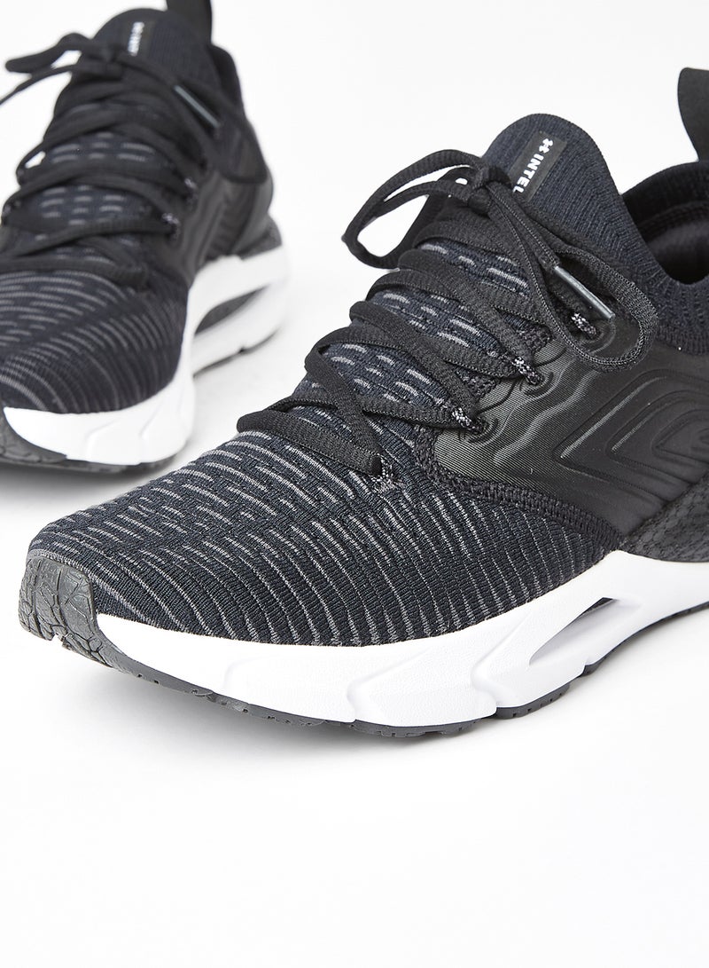 اندر ارمور HOVR Phantom 2 IntelliKnit Running Shoes Black - Image 4